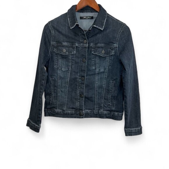 Mavi Jeans Jacket Womens Small Blue Denim Short Cropped  Outerwear Stretch - Picture 1 of 15